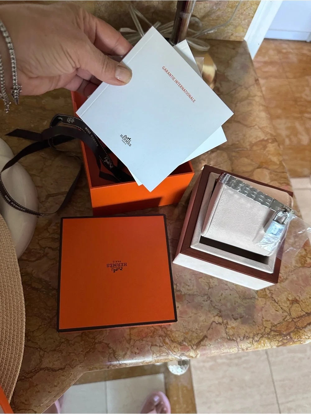 Hermes Kelly watch Silver Stainless Steel Women's Bracelet Watch